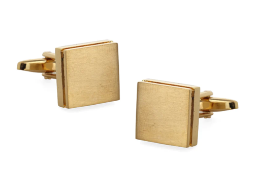 The 10 Best Cufflinks for Men in 2023-The Tie Bar Textured Sweep Gold Cufflinks